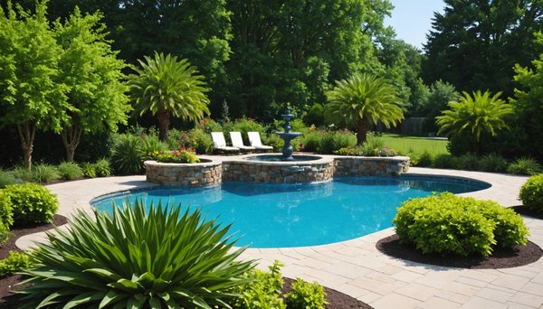 Welche Pflanzen sind ideal für die Begrünung rund um ein Haus-Schwimmbad?